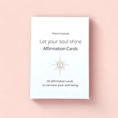 Affirmationskort - Let your soul shine av Shine Crystals