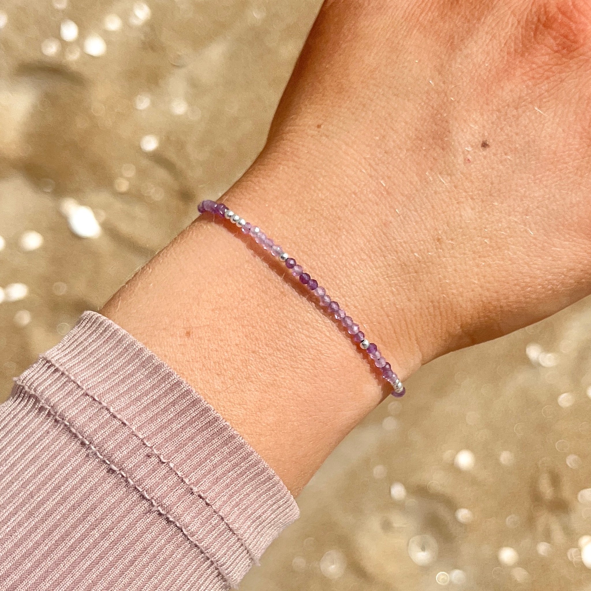 Ametist Sterling Silver Armband