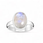 Ring Regnbågsmånsten Kristall Sterling Silver