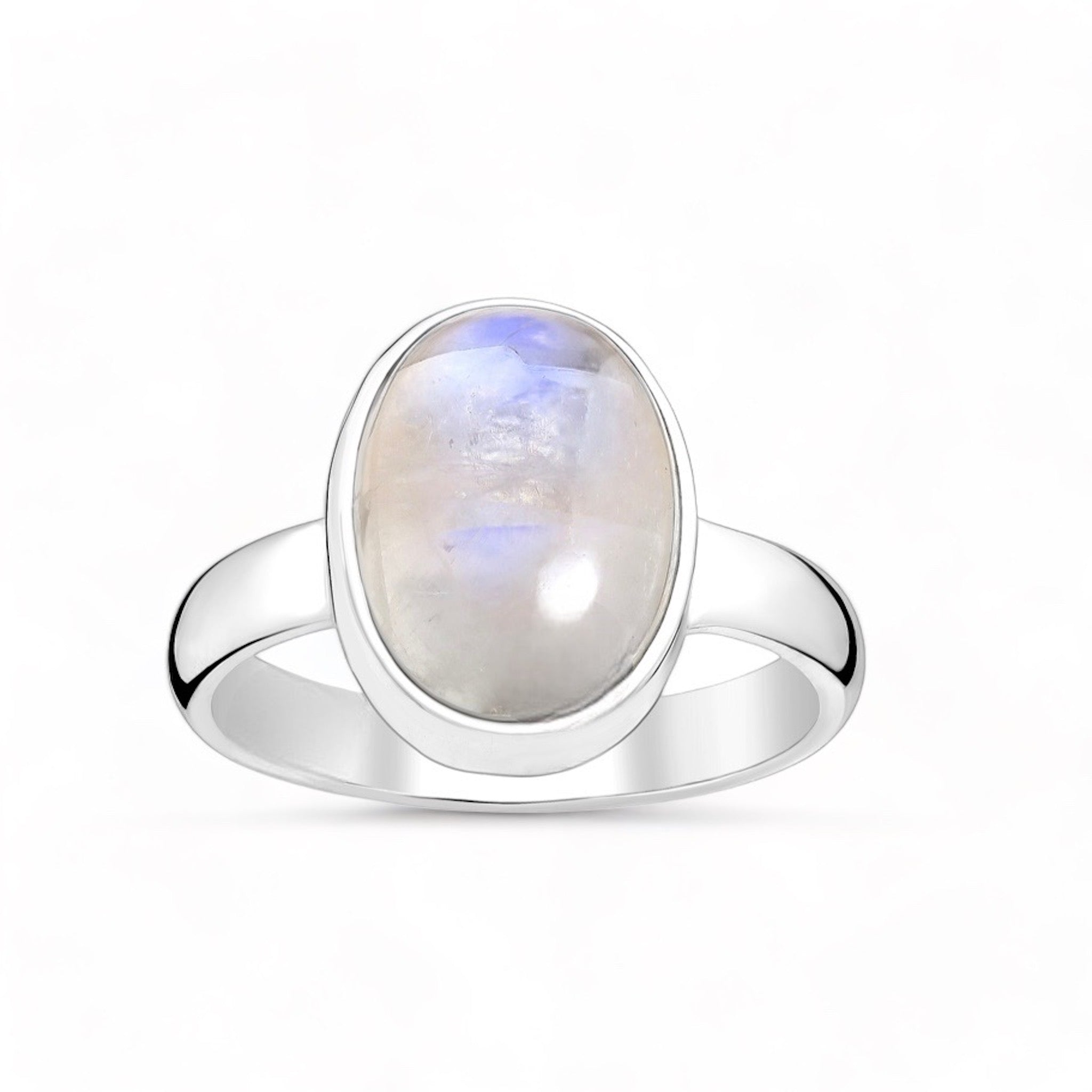Ring Regnbågsmånsten Kristall Sterling Silver