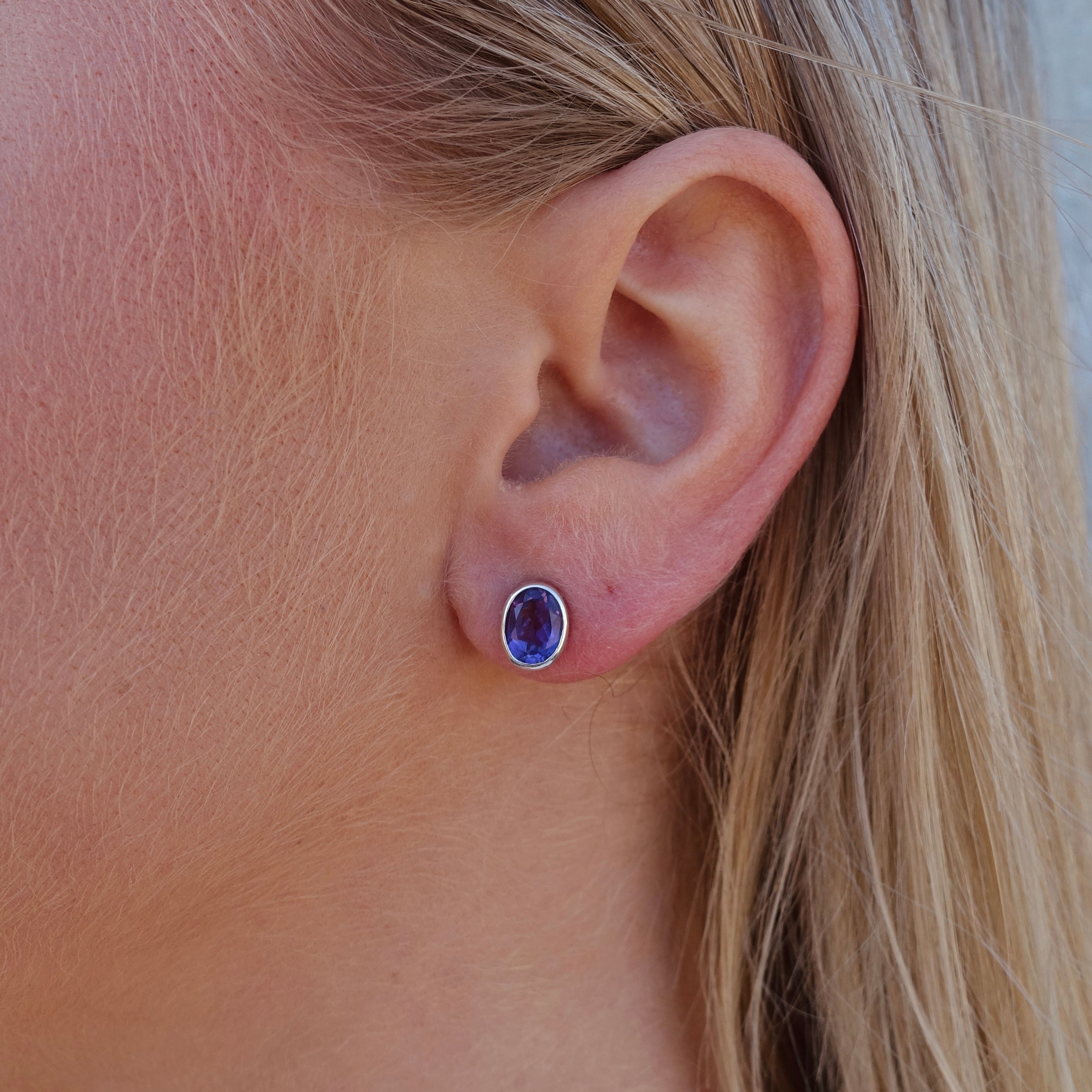 Örhängen Ametist Kristall Sterling Silver