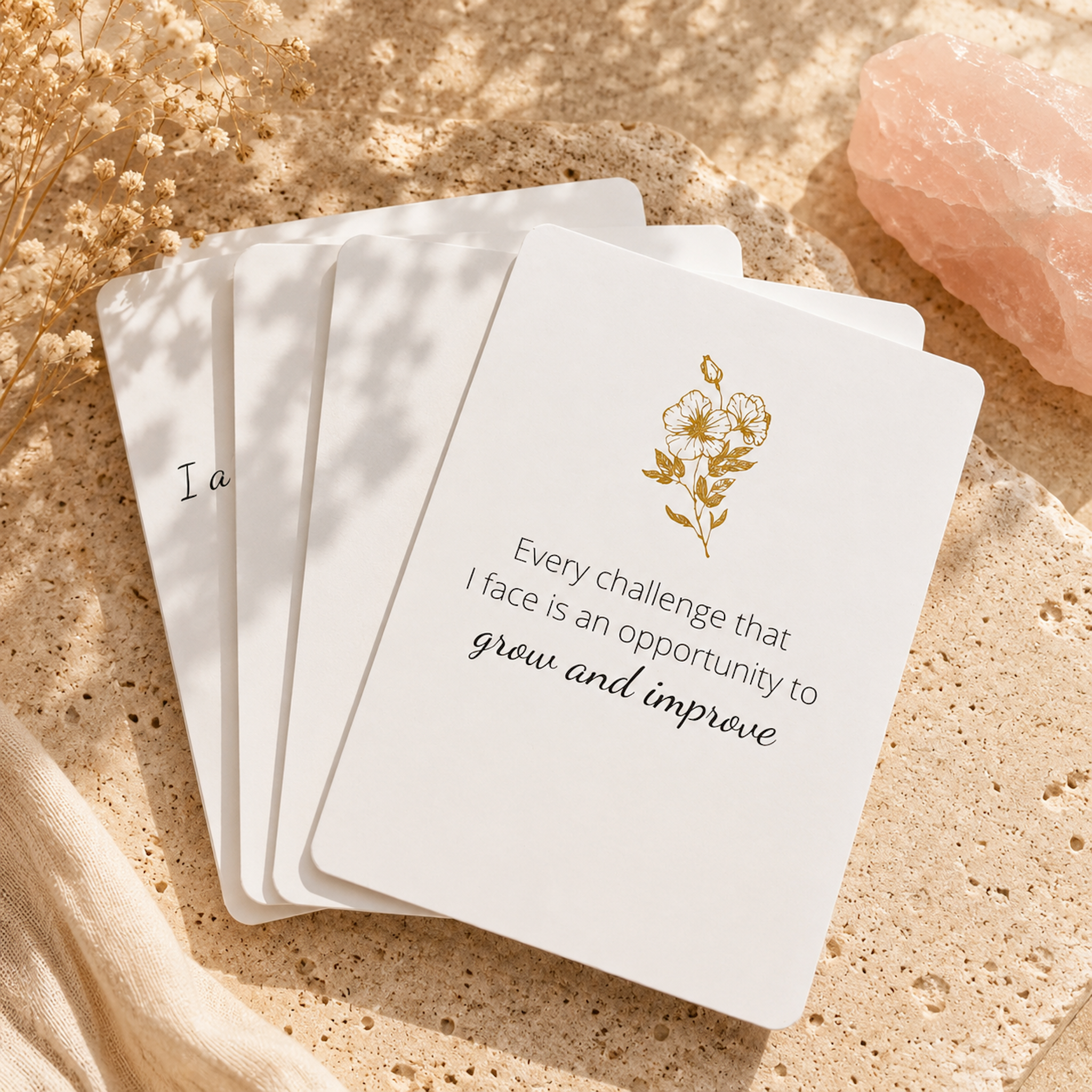 Affirmationskort - Let your soul shine av Shine Crystals 