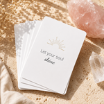 Affirmationskort - Let your soul shine av Shine Crystals 