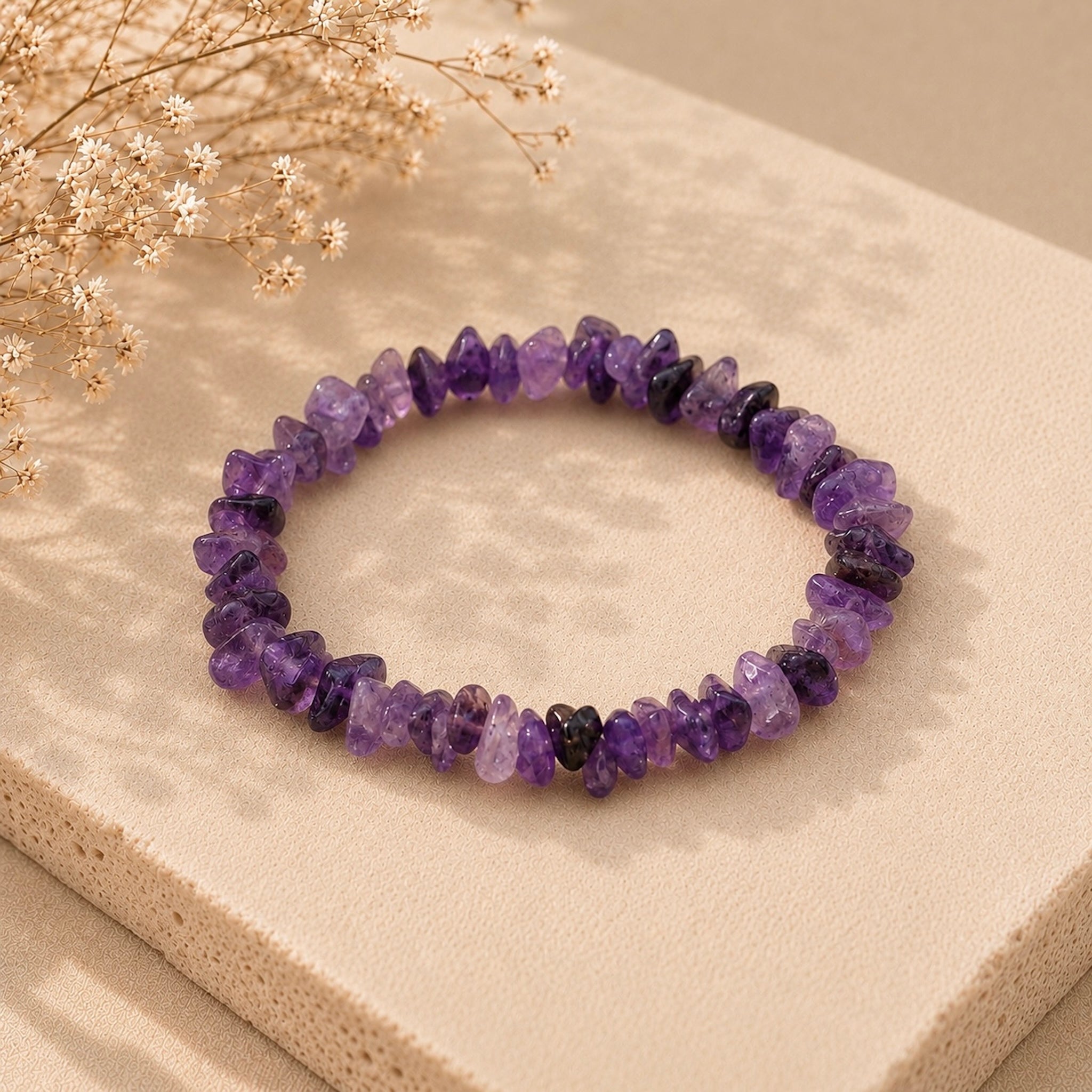 Ametist Kristallarmband