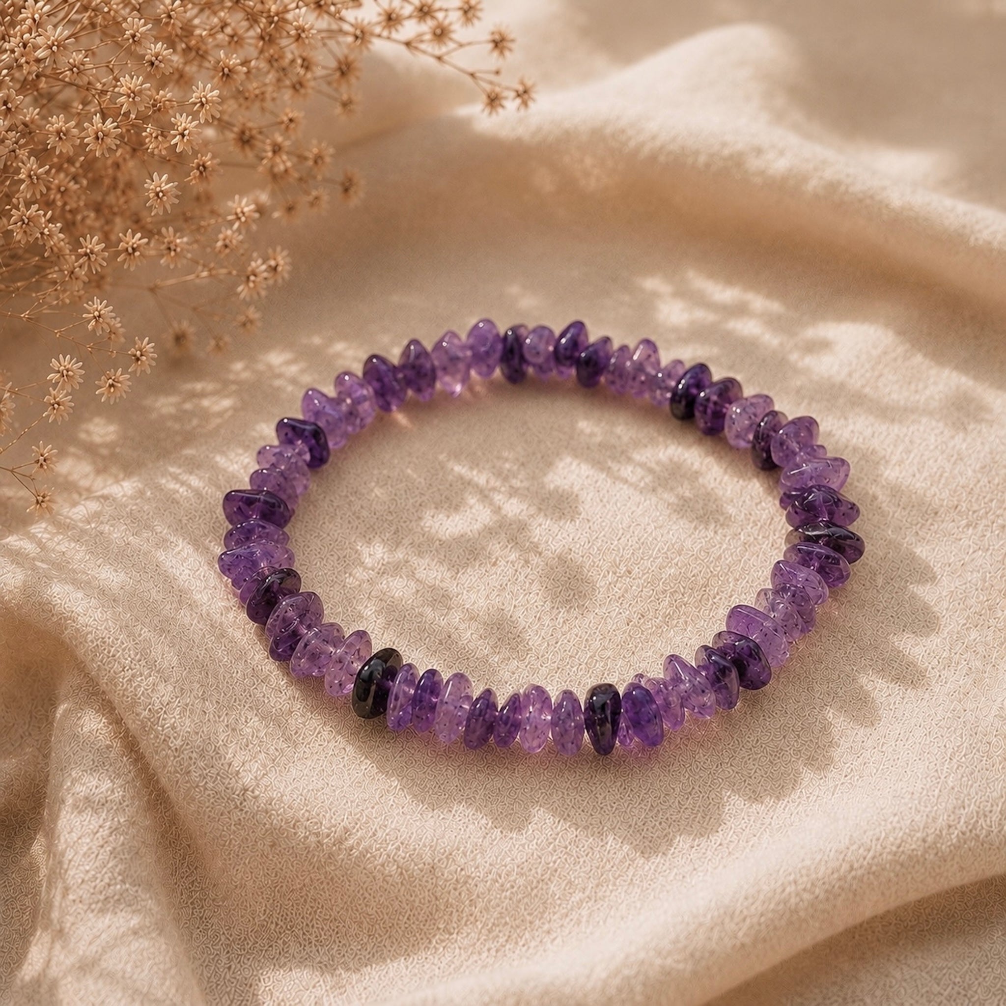Ametist Kristallarmband