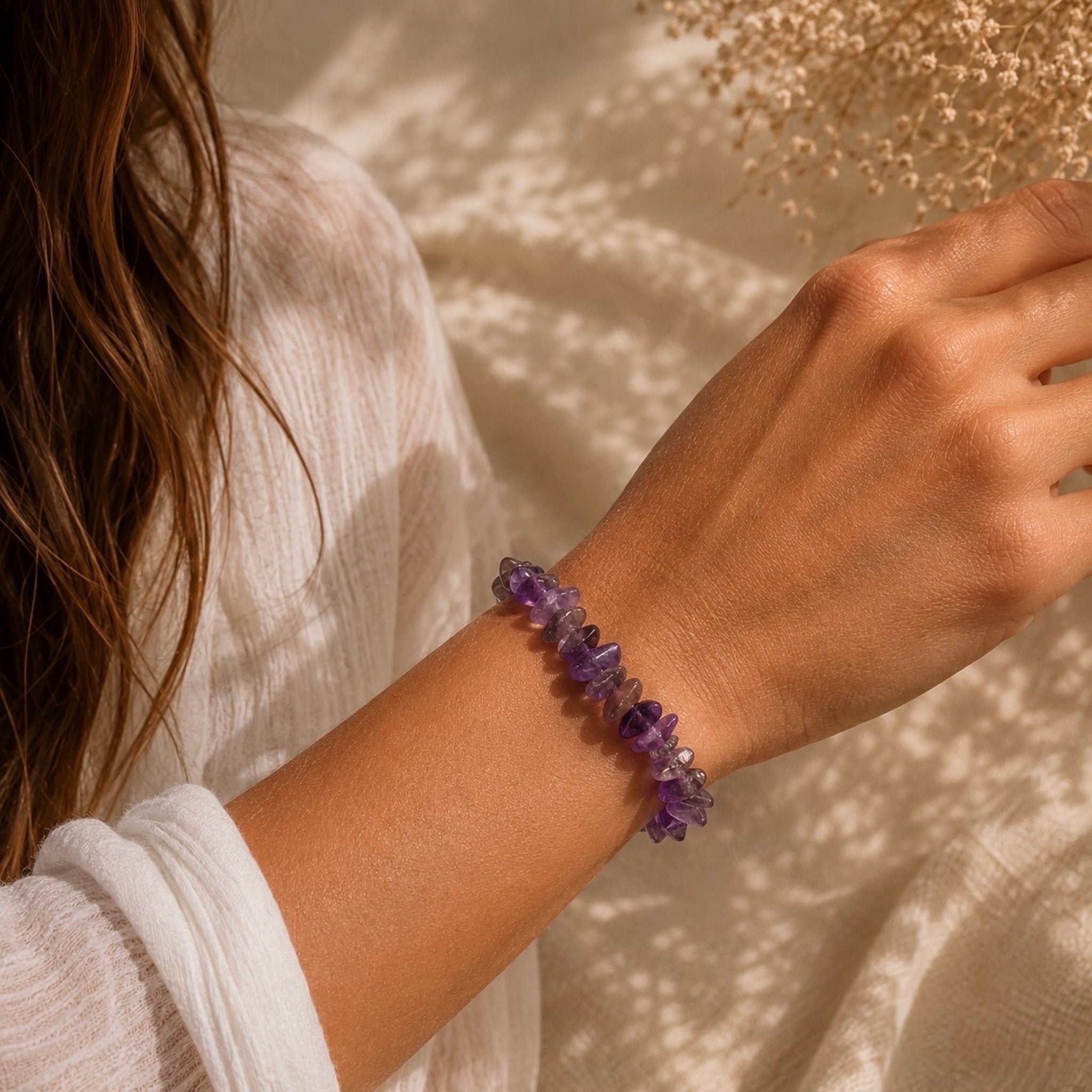 Ametist Kristallarmband