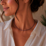 Halsband Ametist Kristall Sterling Silver
