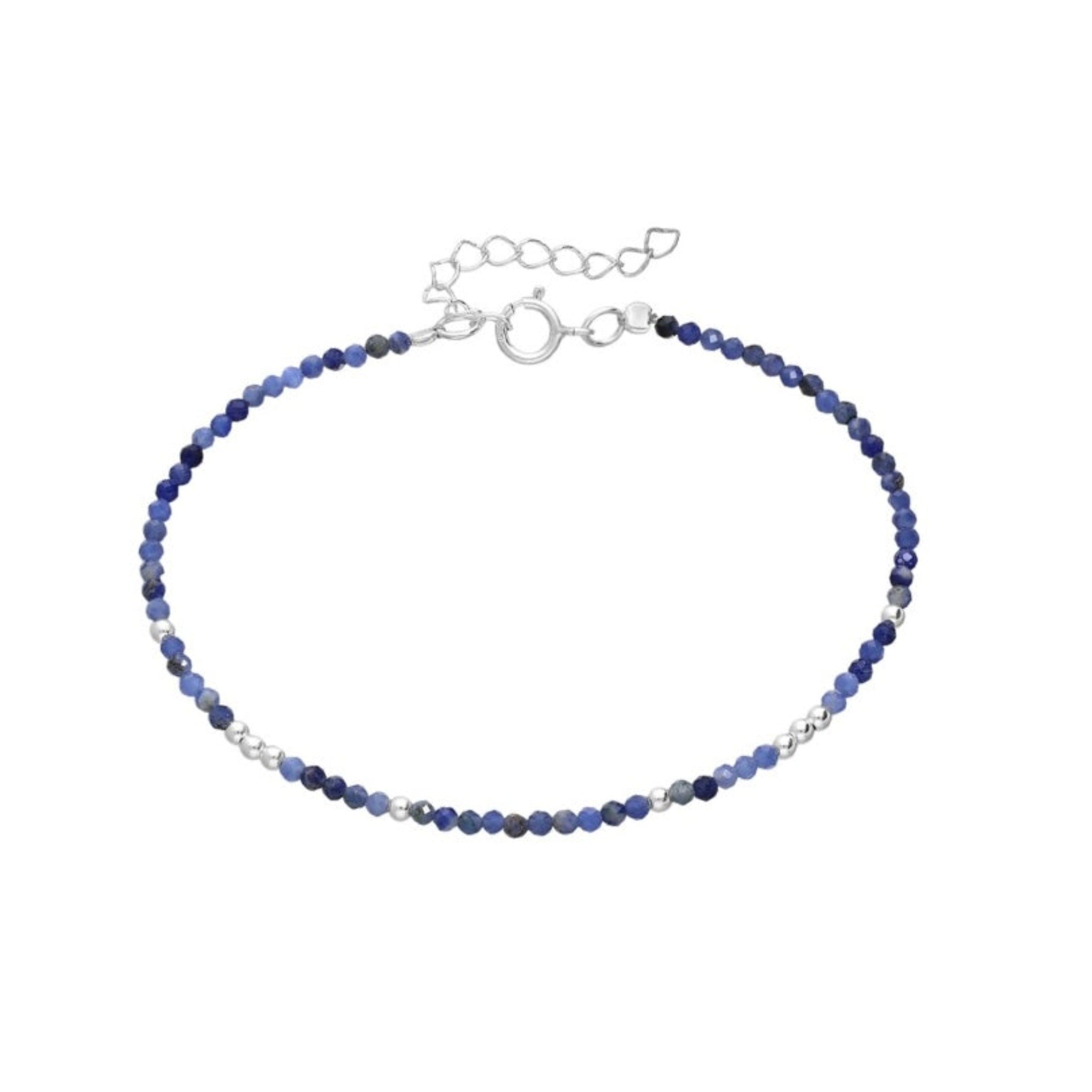 Armband Sodalit Kristall Sterling Silver