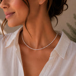 Halsband Bergkristall Kristall Sterling Silver