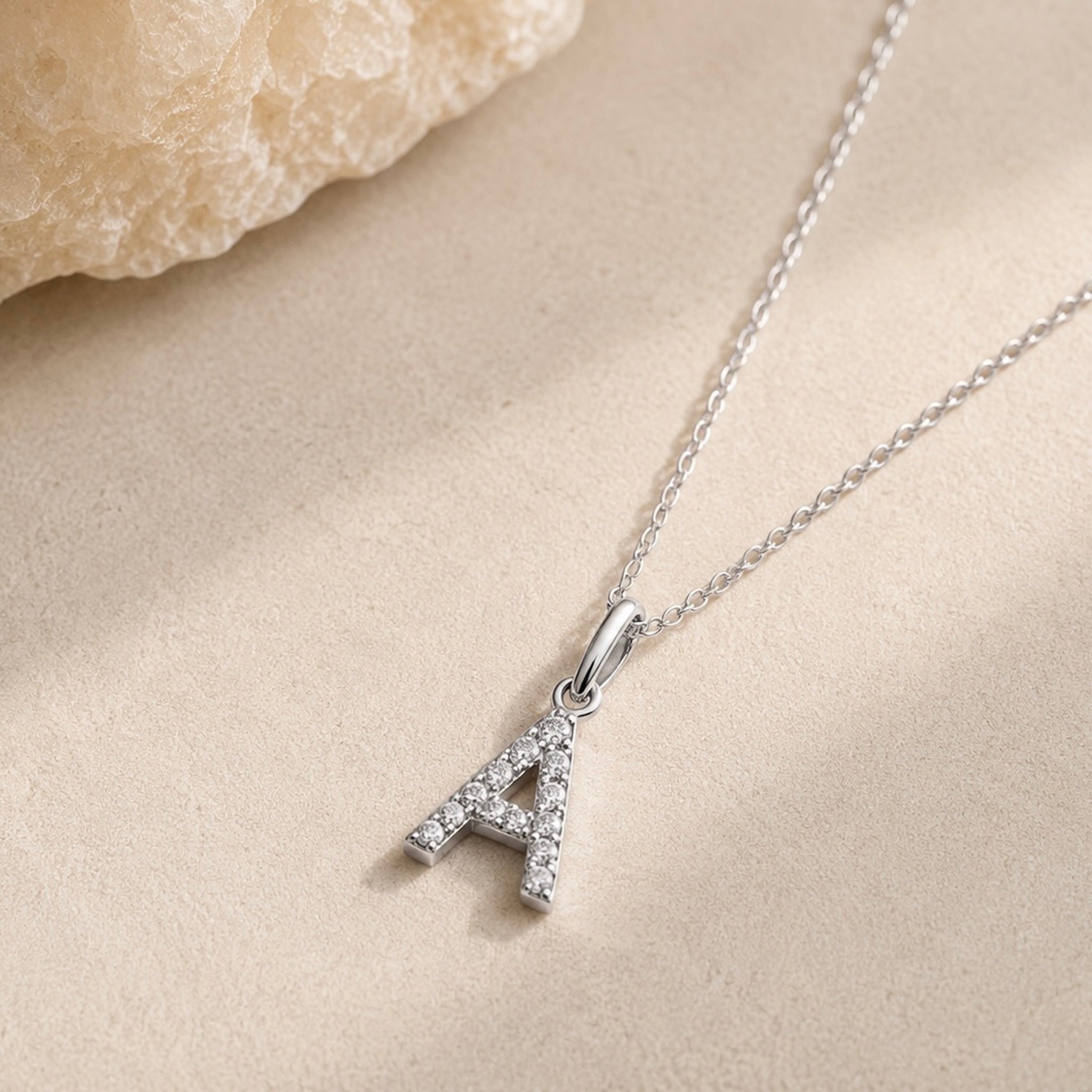 Bokstav Hänge Sterling Silver