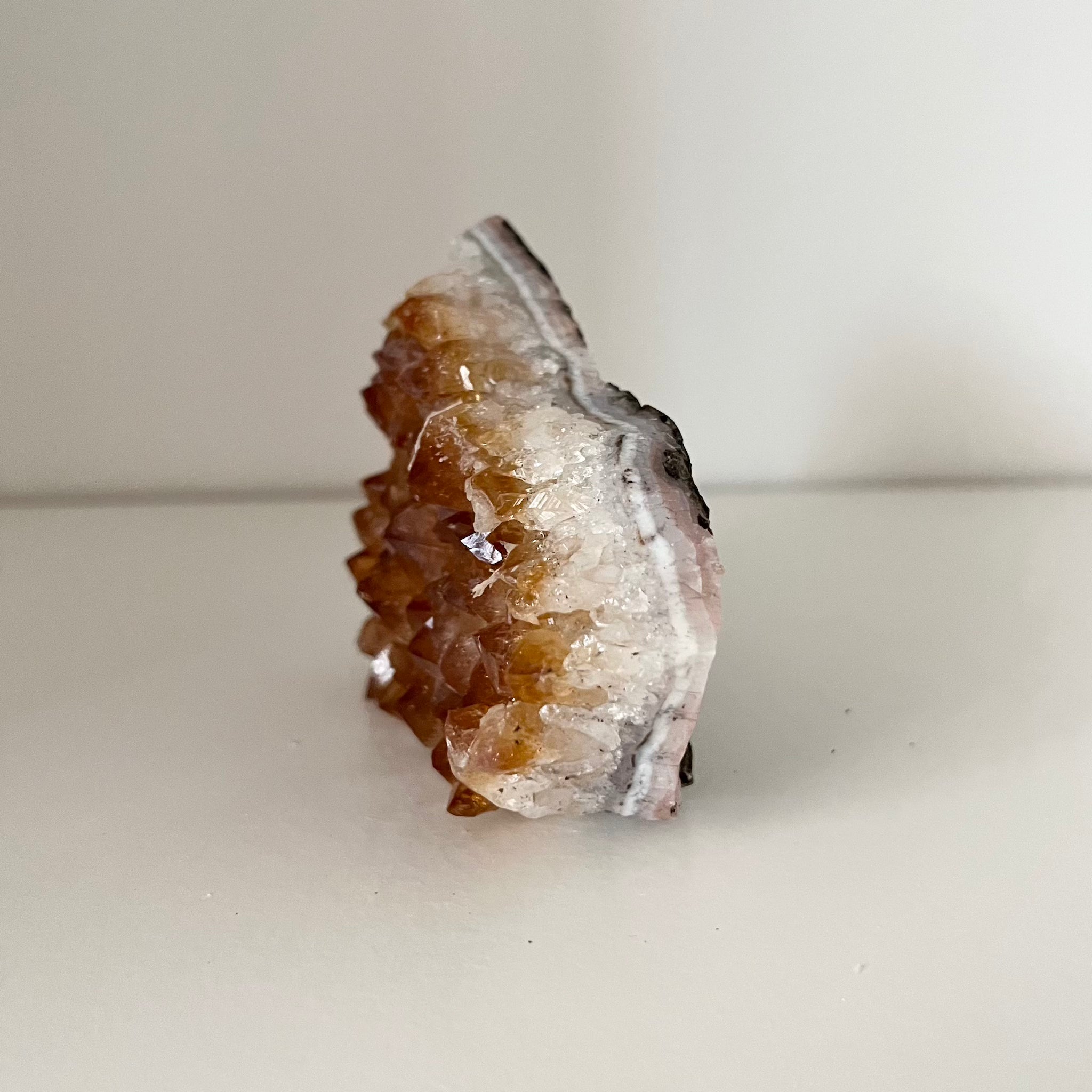 Citrin Kristall Kluster