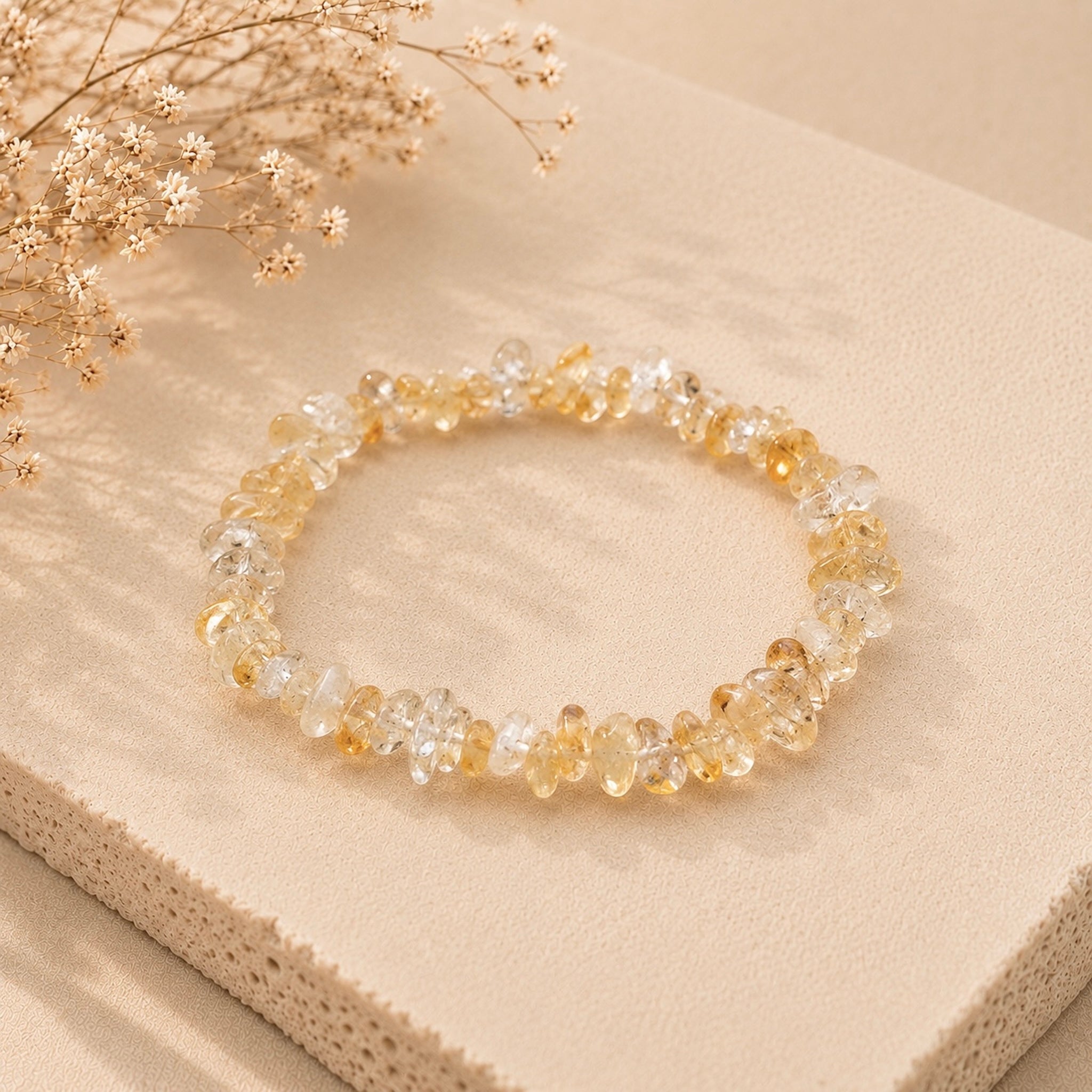 Armband av citrin – energigivande smycke med spirituell betydelse