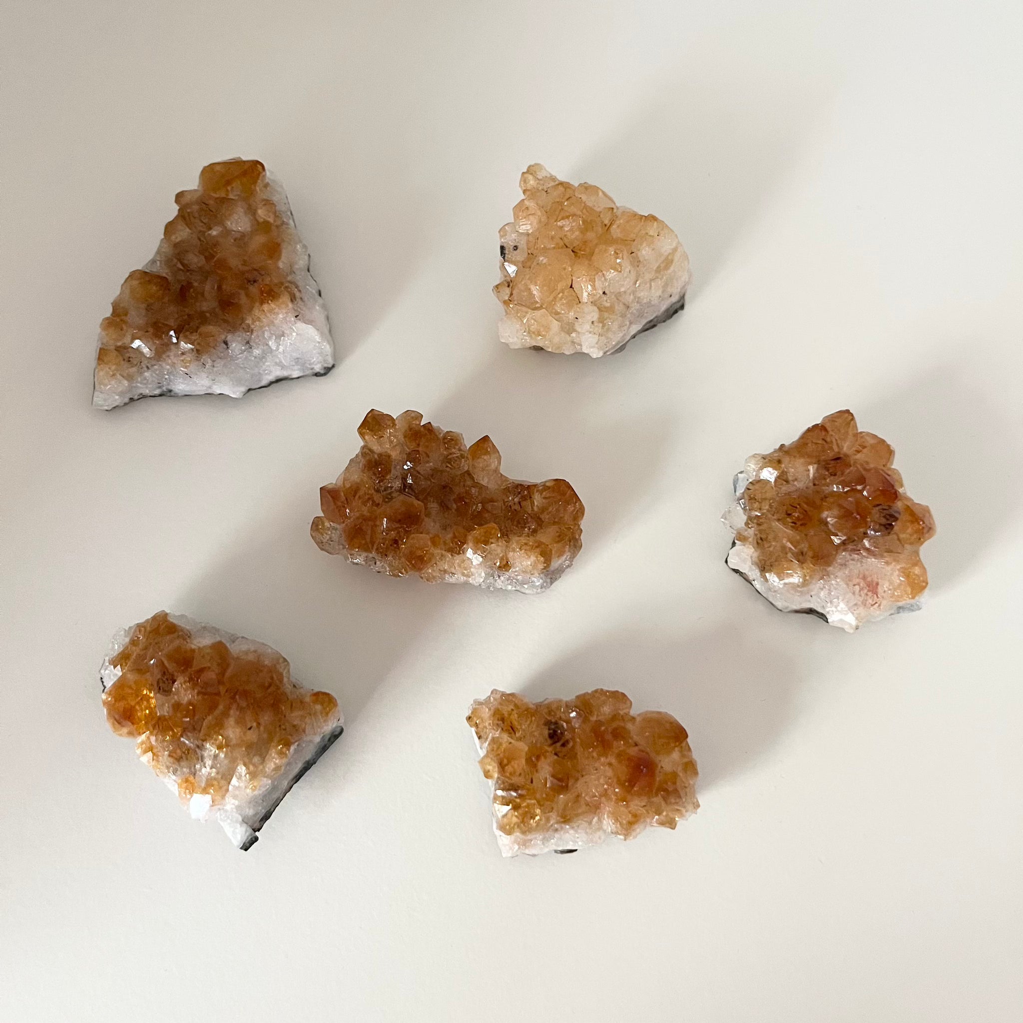 Citrin Kristall Kluster