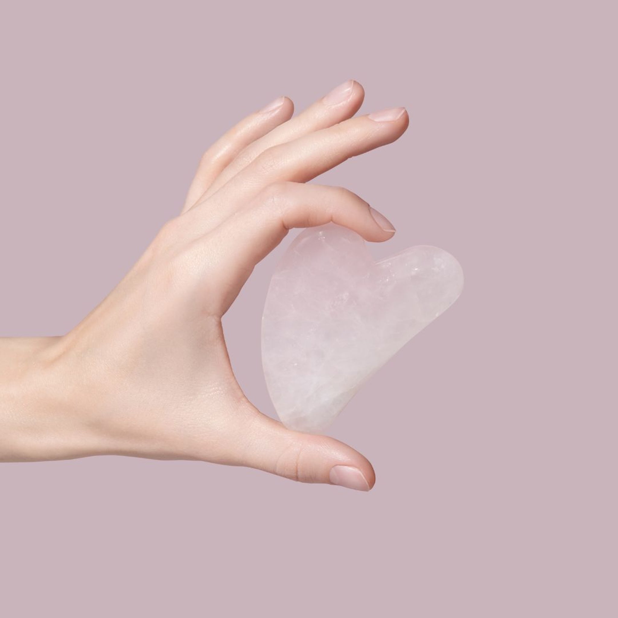 Gua Sha Rosenkvarts Kristall