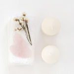 Gua Sha Rosenkvarts Kristall