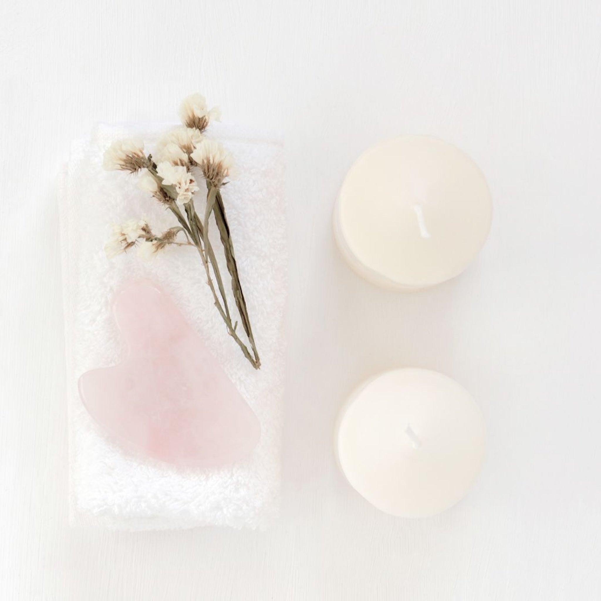 Gua Sha Rosenkvarts Kristall