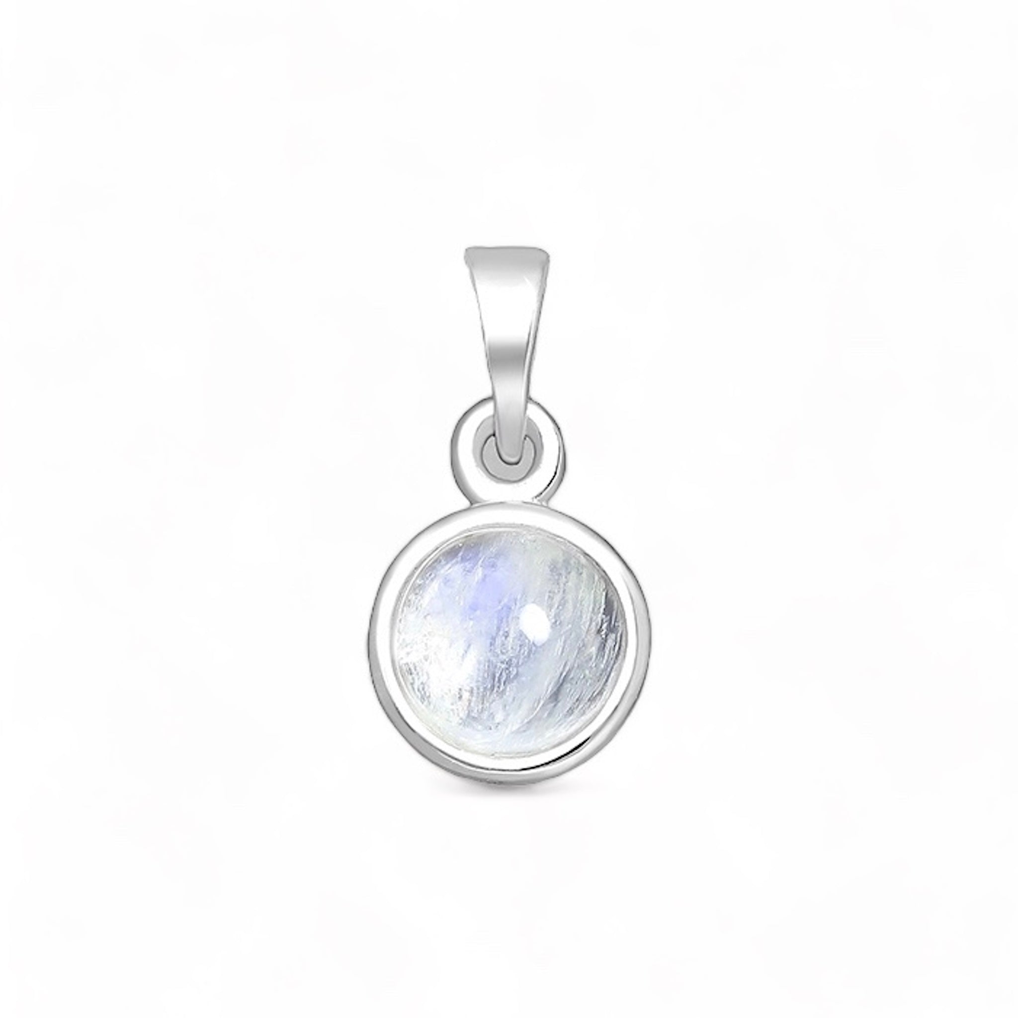 Hänge Regnbågsmånsten Kristall Sterling Silver