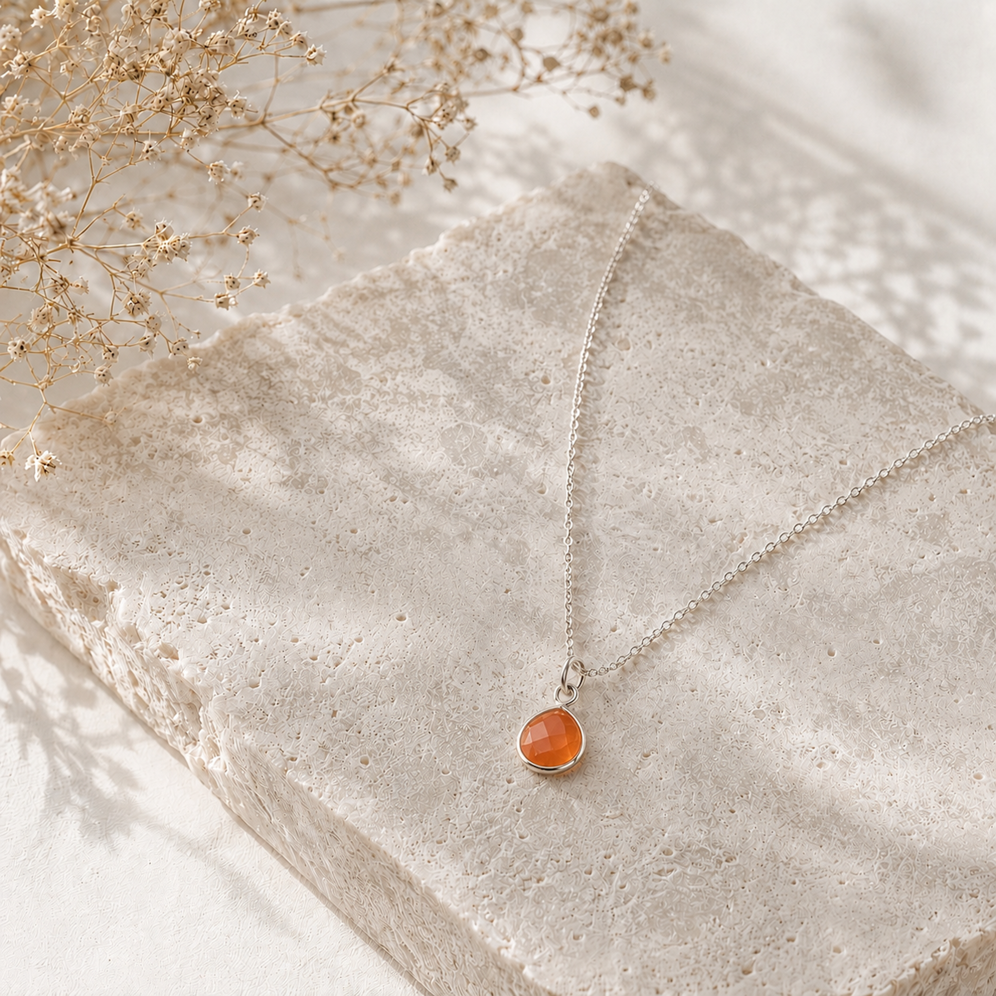 Hänge Karneol Kristall Sterling Silver