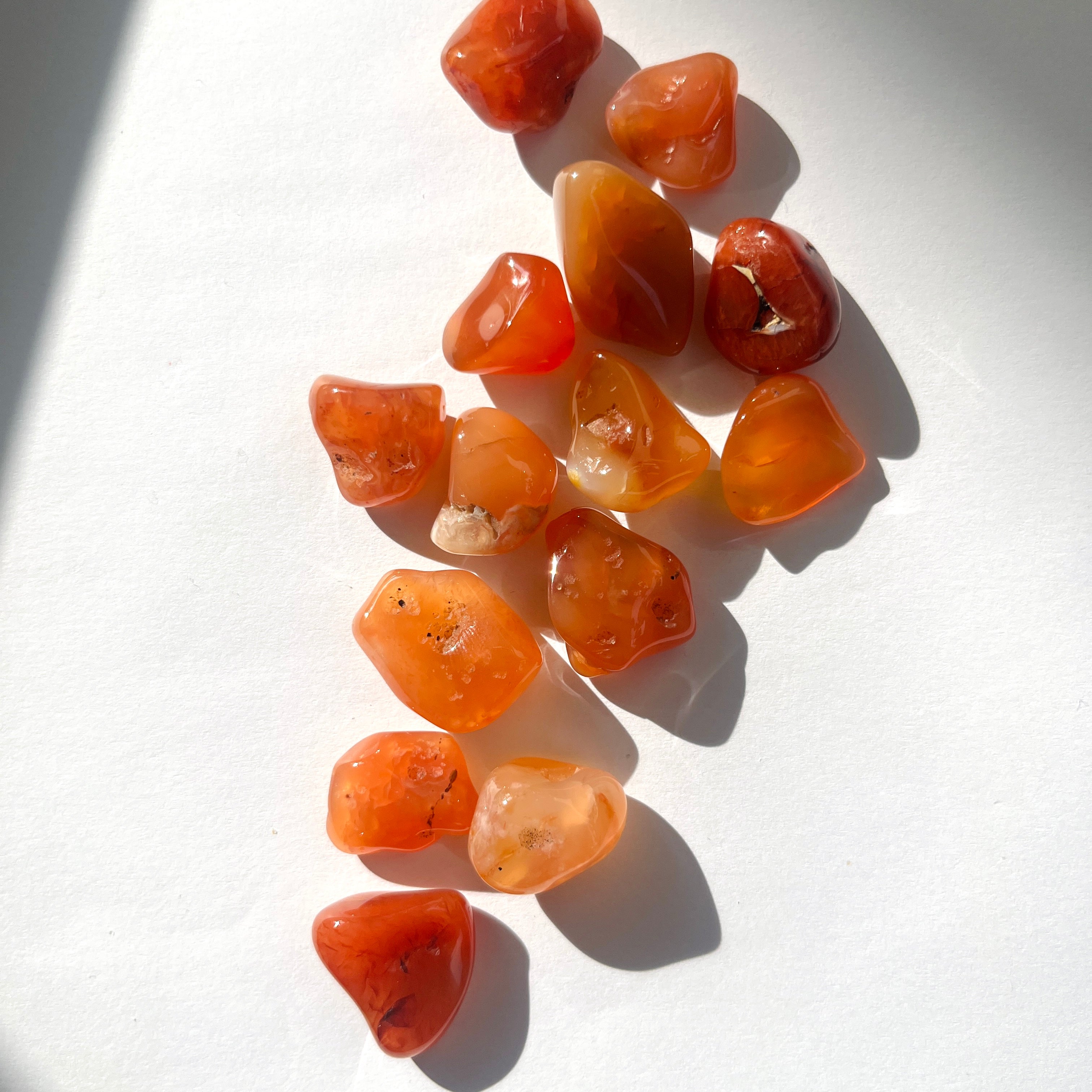 Karneol Trumlade Kristaller 