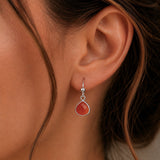 Örhängen Karneol Kristall Sterling Silver 925