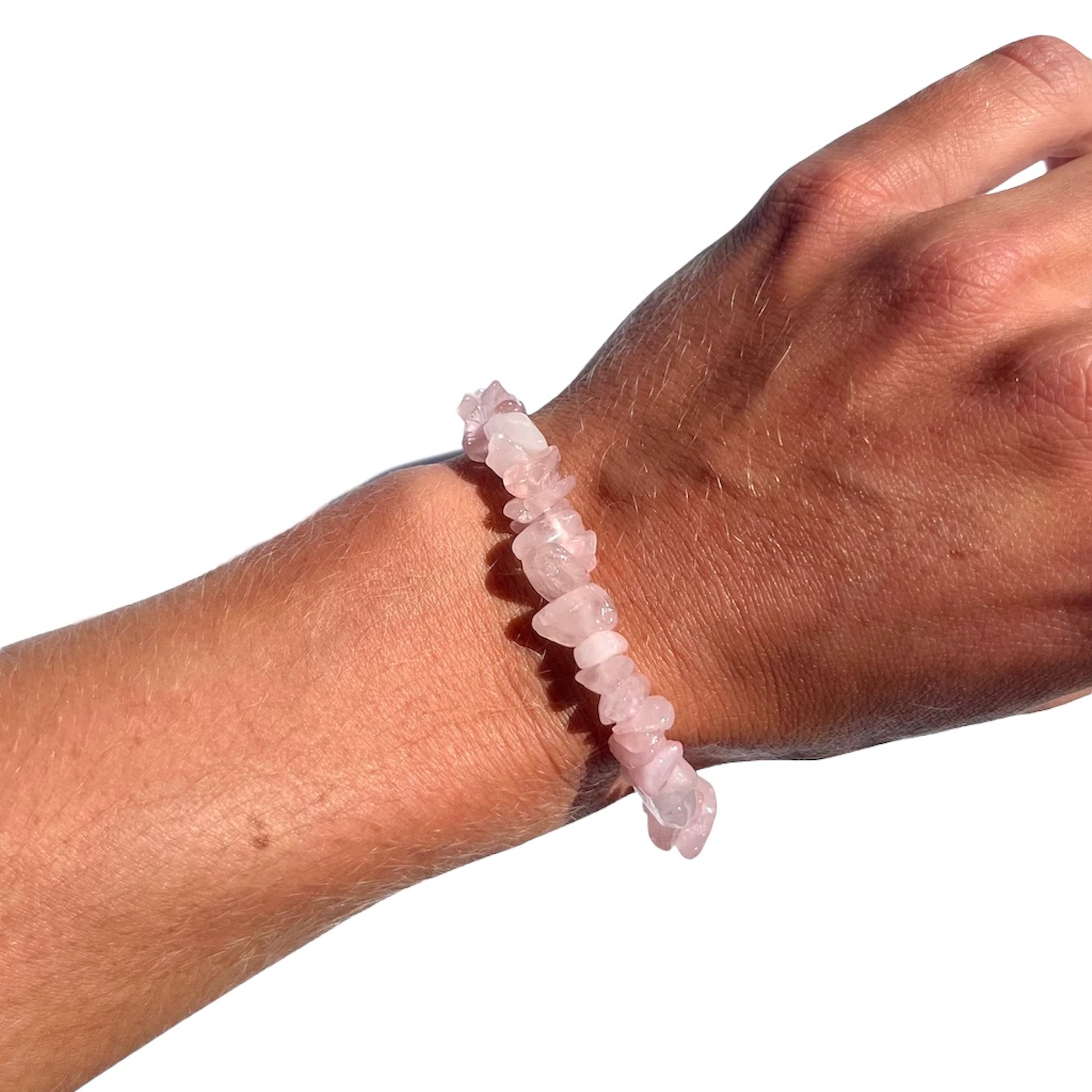 Armband med kristallen Rosenkvarts