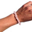 Armband med kristallen Rosenkvarts
