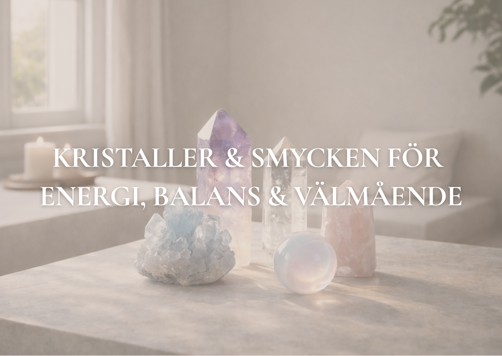 Kristaller, smycken och stenar 