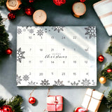 Adventskalender med trumlade och råa kristaller