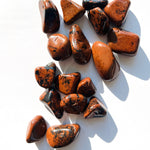 Mahogny Obsidian Trumlade Kristaller 