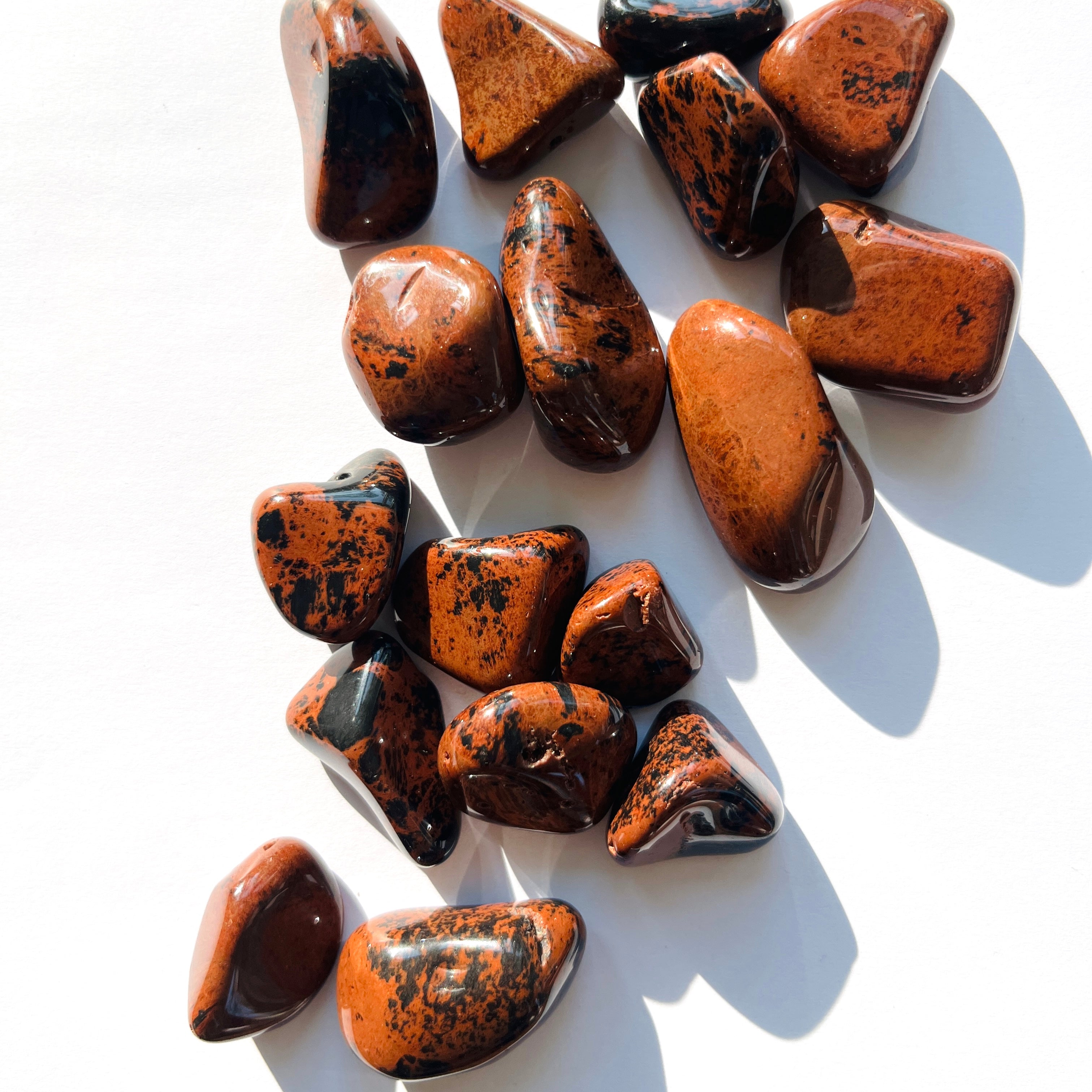 Mahogny Obsidian Trumlade Kristaller 