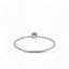 Sterling Silver 925 Ring Peridot Kristall