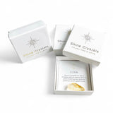 Presentask för kristallsmycken