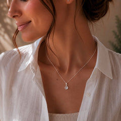 Hänge Regnbågsmånsten Kristall Sterling Silver