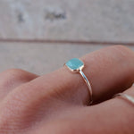 Ring Amazonit Kristall Sterling Silver