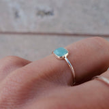 Ring Amazonit Kristall Sterling Silver
