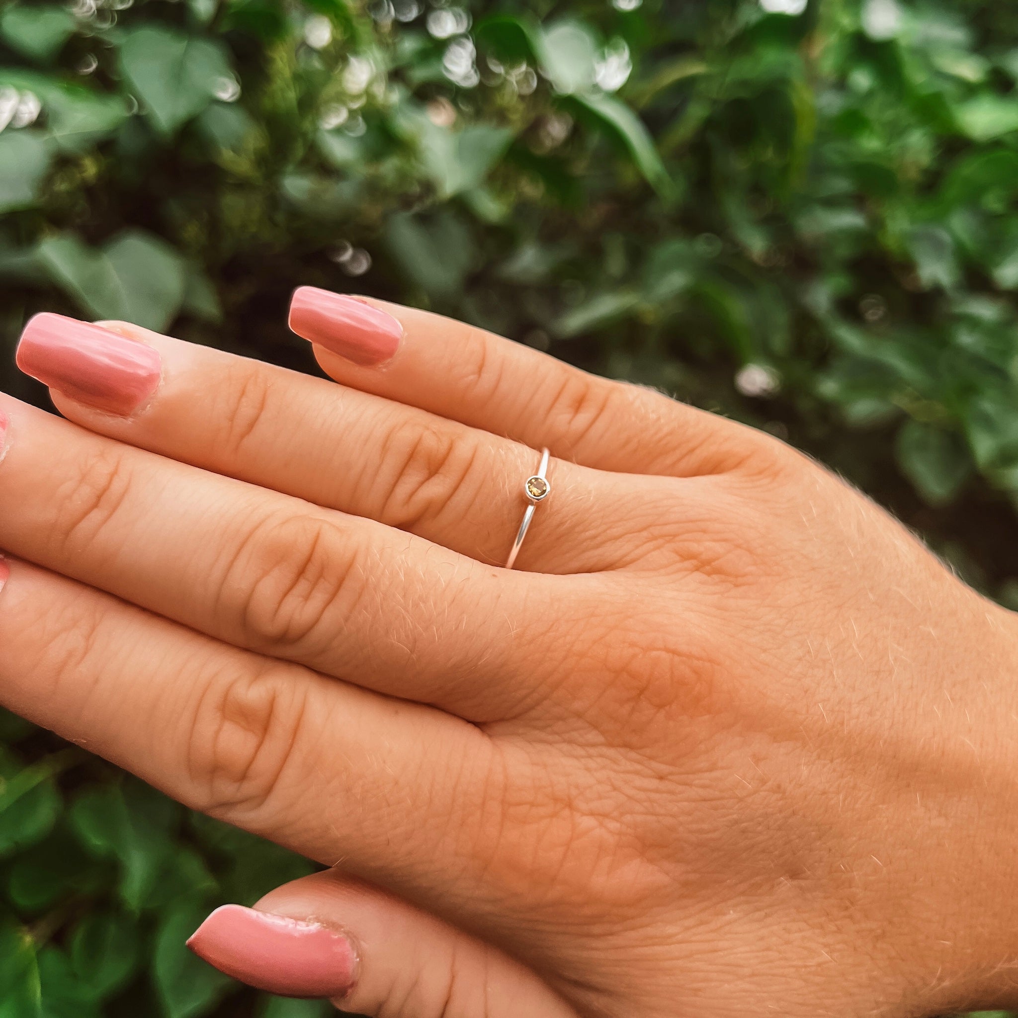 Ring Citrin Kristall Sterling Silver 925