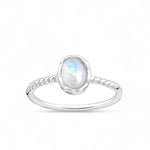 Ring Regnbågsmånsten Kristall Sterling Silver
