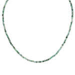 Sterling silver kristallhalsband i smaragd 