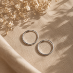 Sterling Silver Örhänge Runda