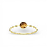 18k Guldplätering i kristallen tigeröga