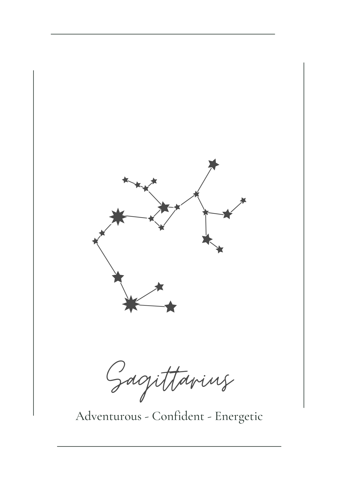 Skytten Stjärntecken Poster